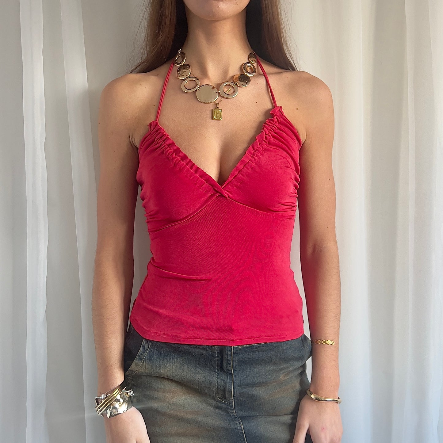 90s Morgan de Toi Halter Top - Size S