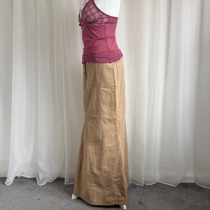 90s Bay Denim Maxi Skirt - Size L