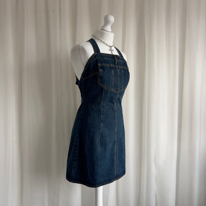 90s Denim Mini Dress - Size S