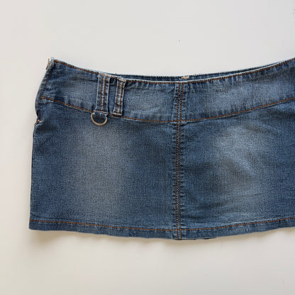 00s Denim Micro Mini Skirt - Size S