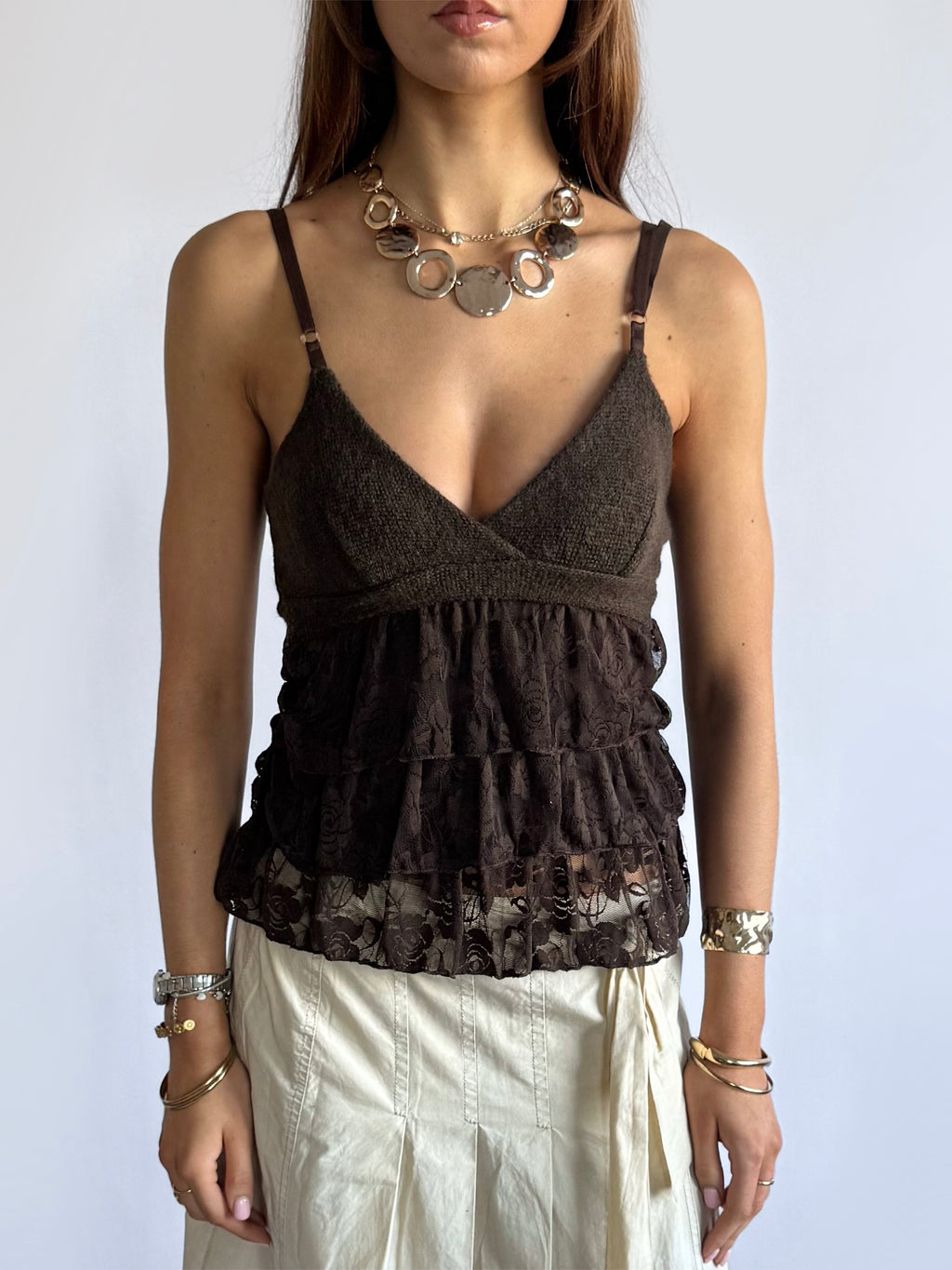 Knit Lace Cami - Size S