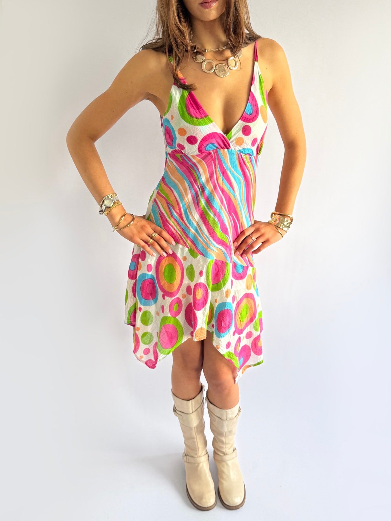 Asymmetric Midi Dress - Size M