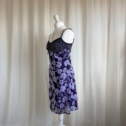 00s Floral Mini Dress - Size S