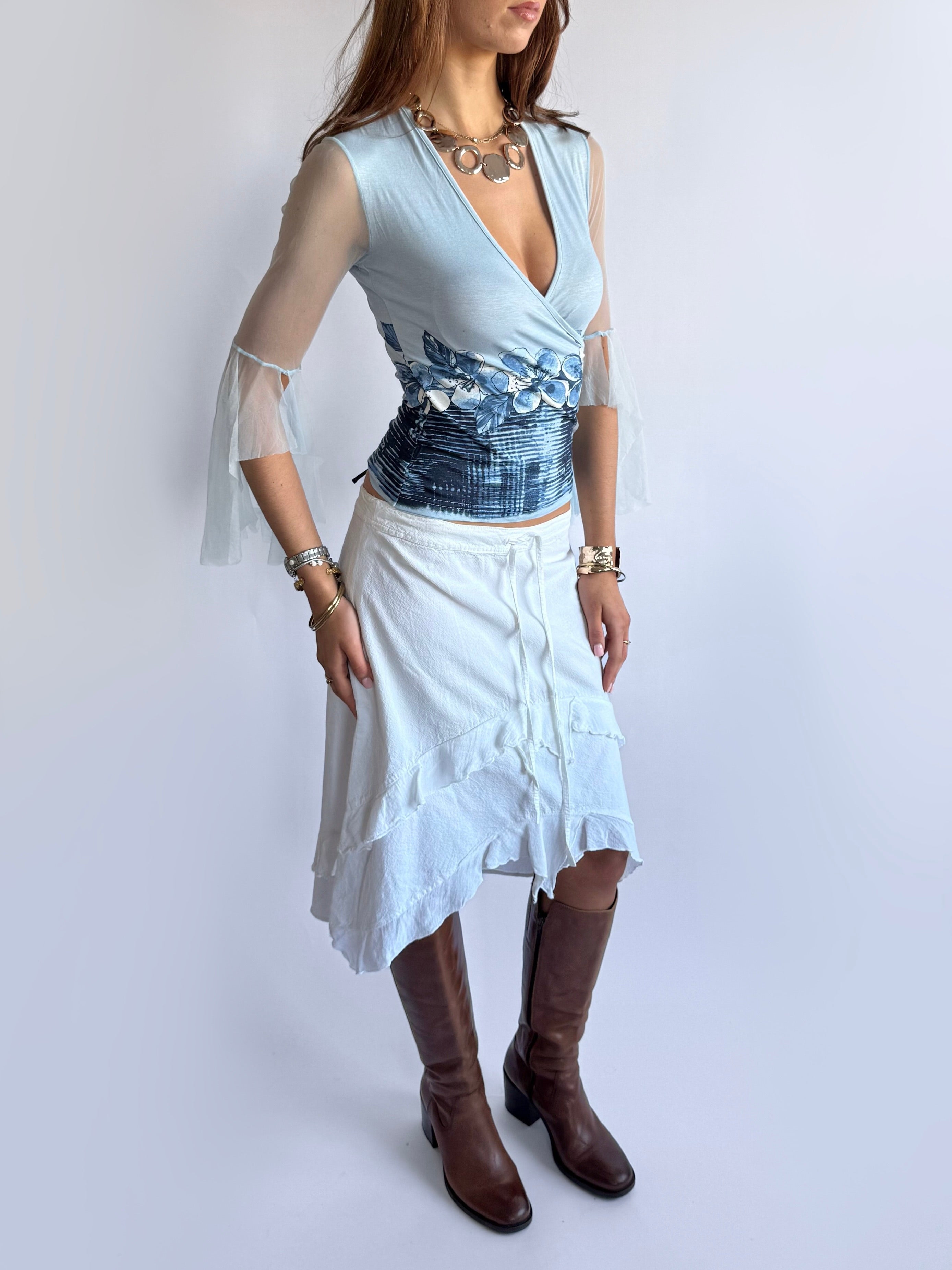 Asymmetric Midi Skirt - Size M