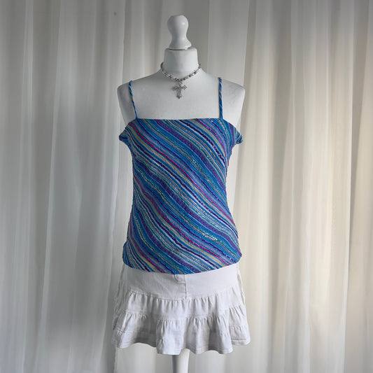 00s Pinstripe Cami Top - Size M