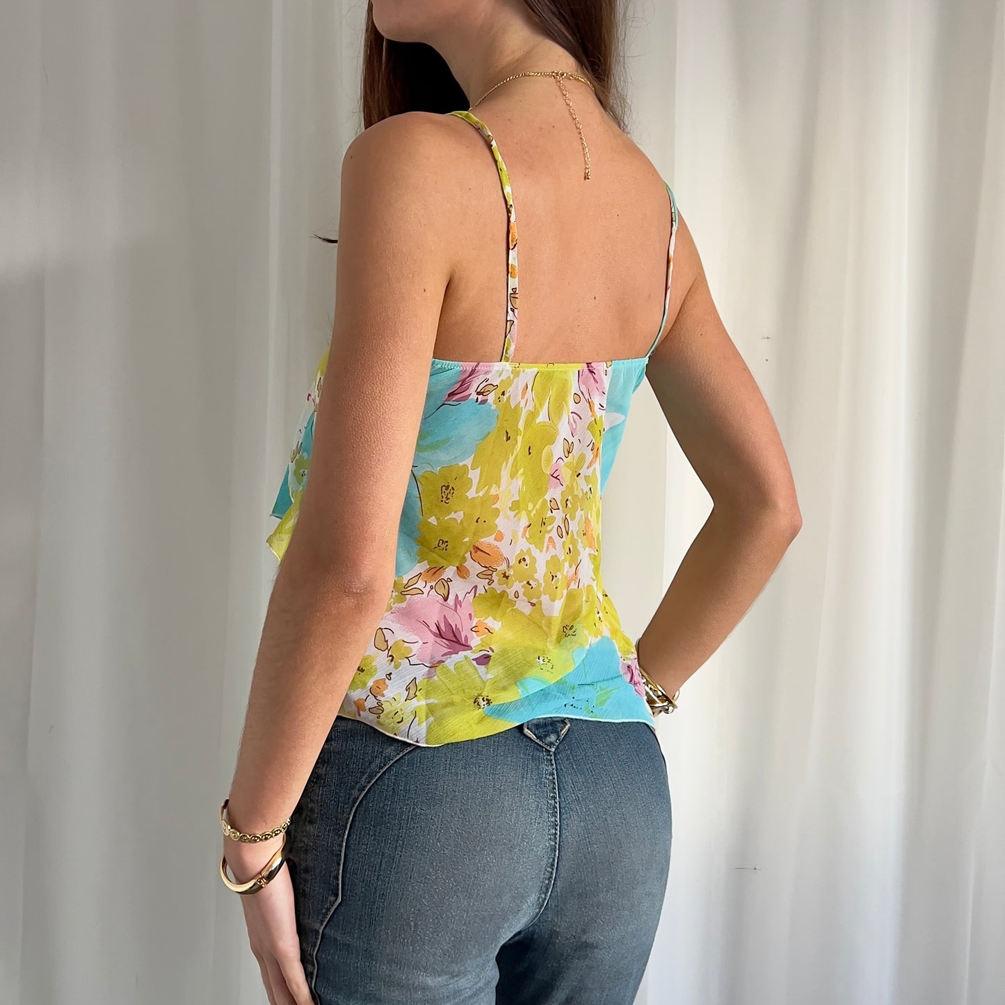 90s Asymmetric Cami Top - Size M