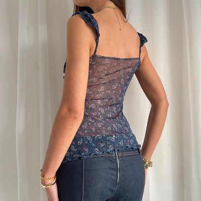 90s Mesh Lace Cami - Size S