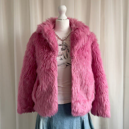 00s Faux Fur Jacket - Size M