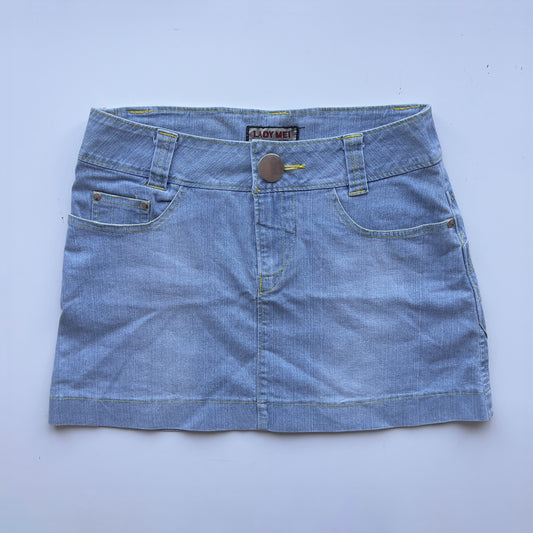 00s Denim Mini Skirt - Size S