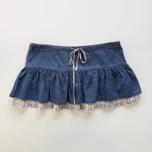 00s Denim Micro Mini Skirt - Size M