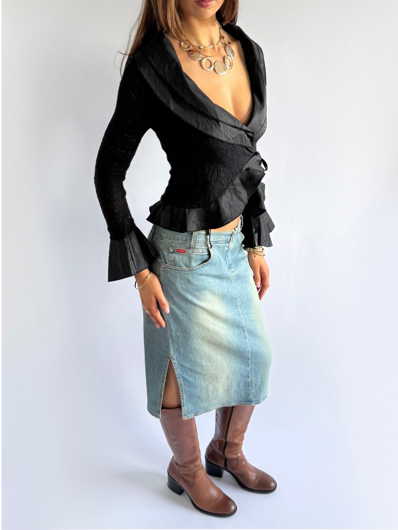 Wrap Tie Cardigan - Size S