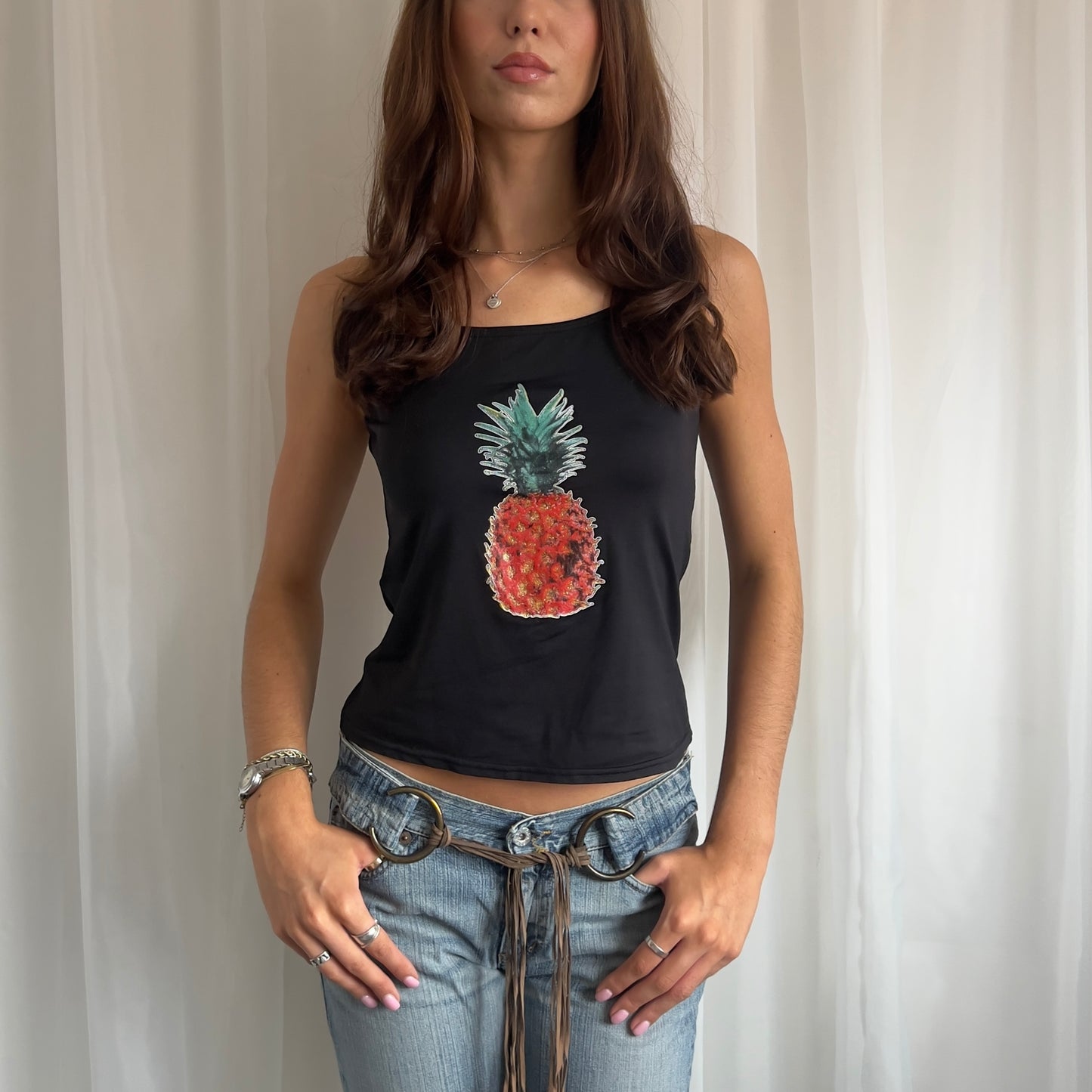 00s Fruit Cami Top - Size L