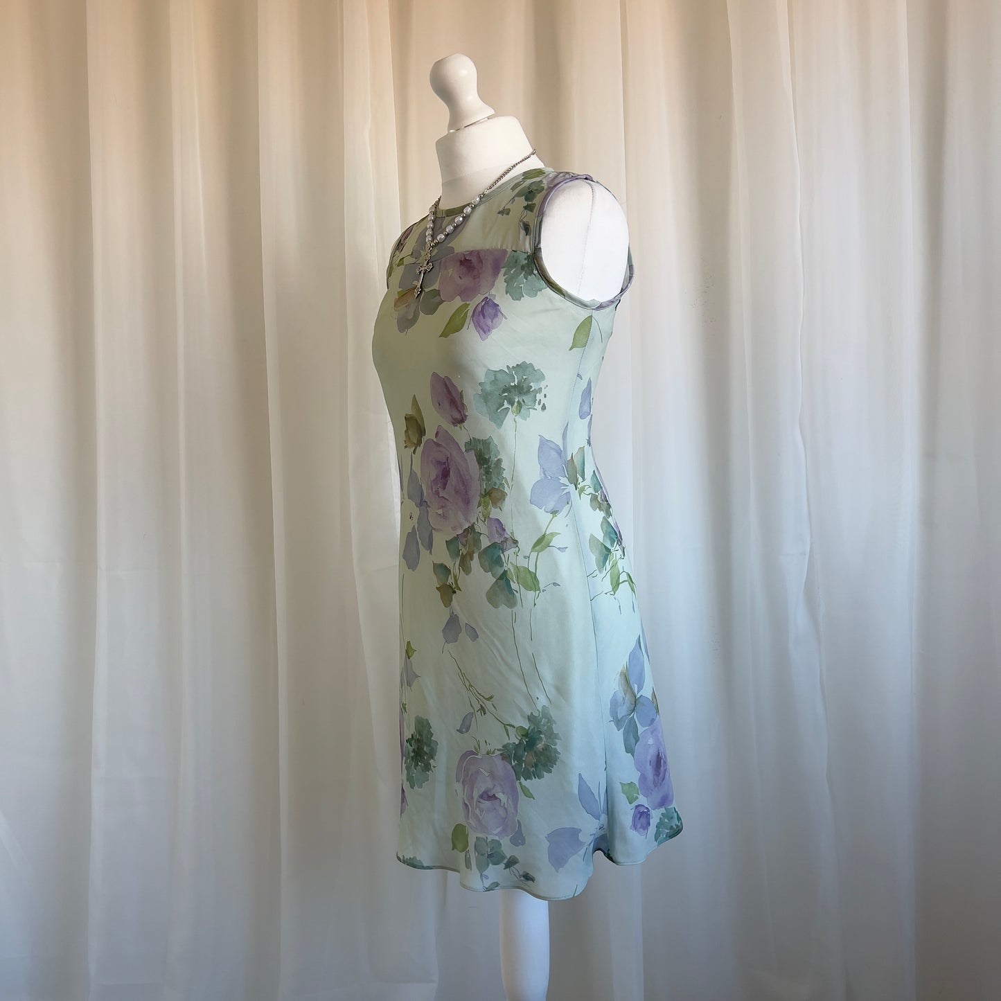 00s Floral Mini Dress - Size S