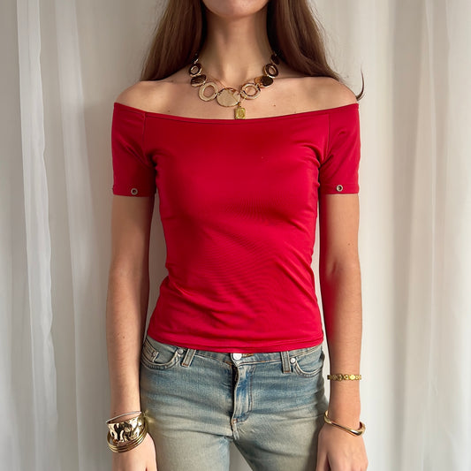 00s Grommet Crop Top - Size S