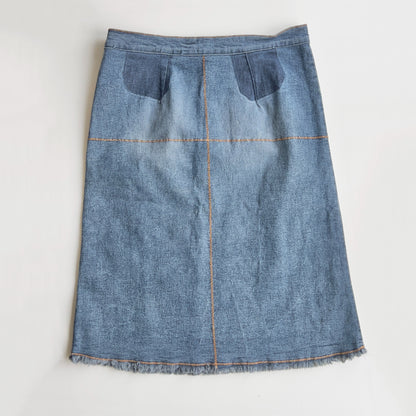 00s Denim Midi Skirt - Size M