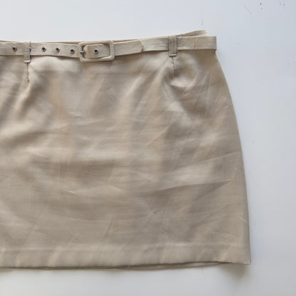 90s Buckle Mini Skirt - Size S