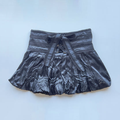 00s Bubble Lace Up Mini Skirt - Size S