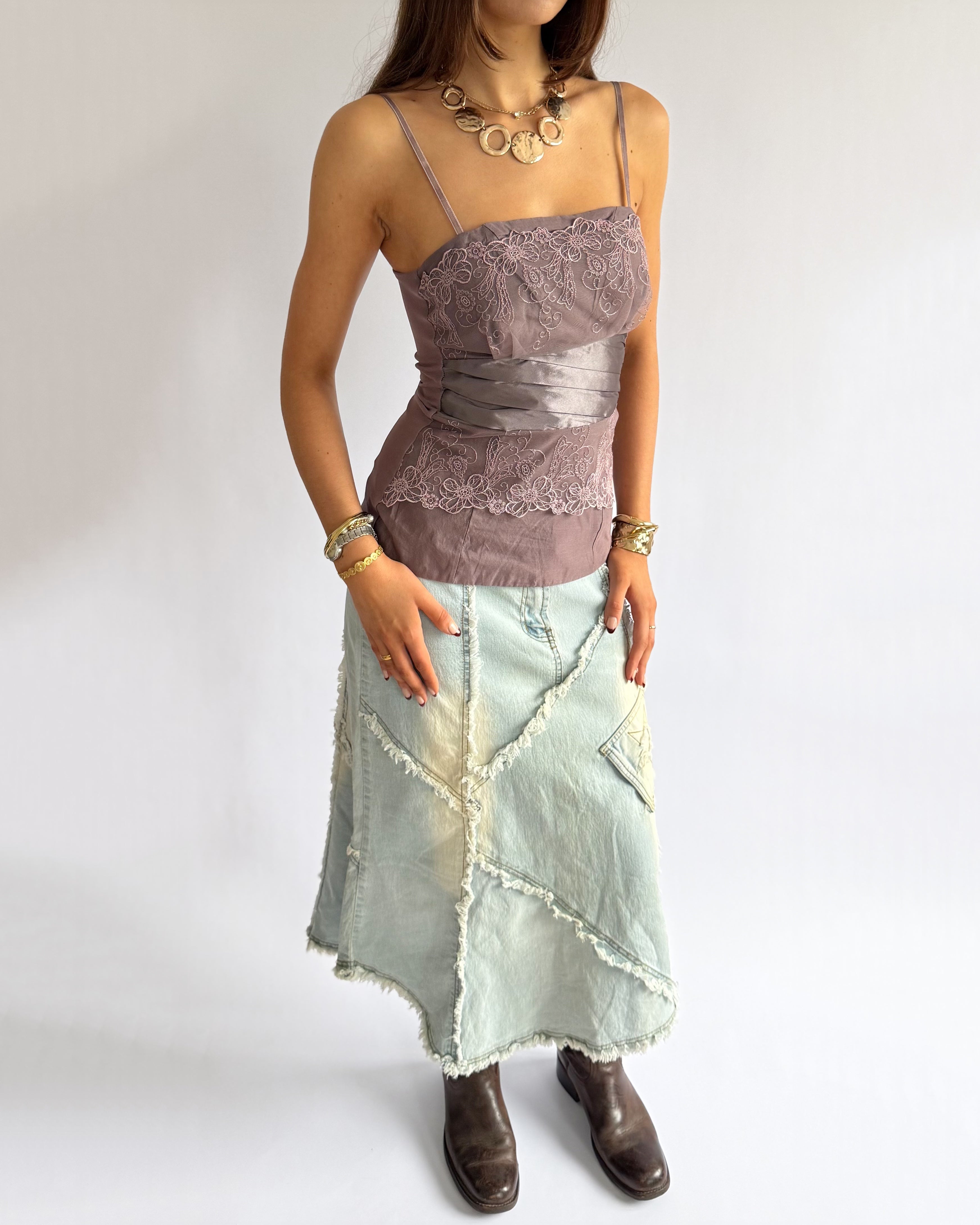 Mesh Lace Cami - Size M