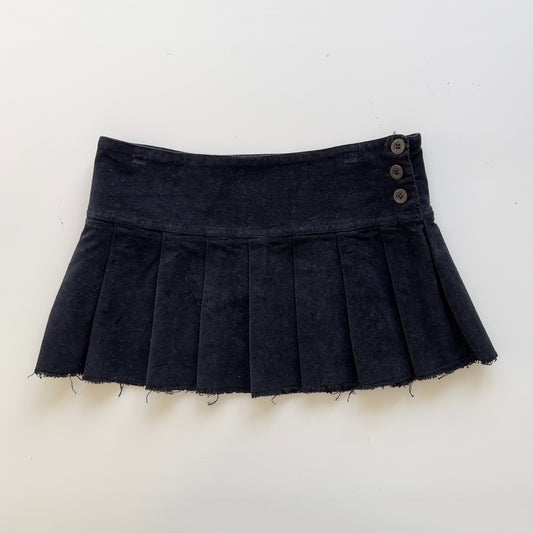 00s Pleated Micro Mini Skirt - Size S