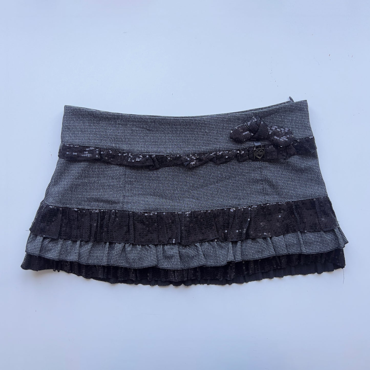 90s Ruffle Micro Skirt - Size L