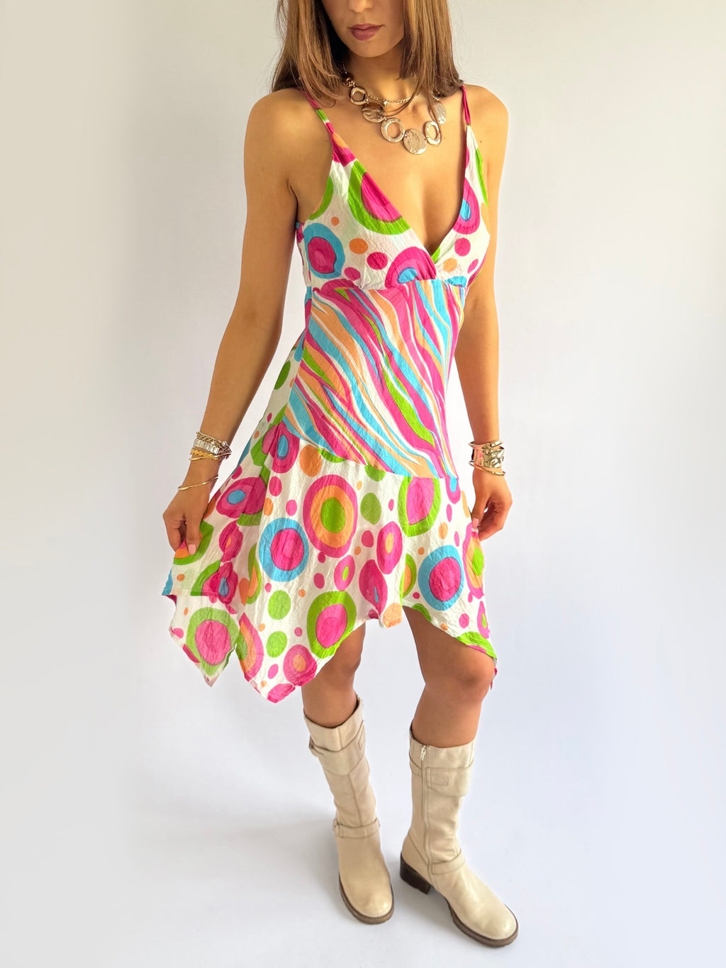 Asymmetric Midi Dress - Size M