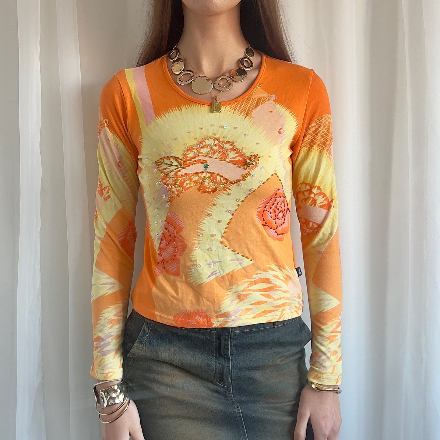 90s Graphic Long Sleeve - Size S