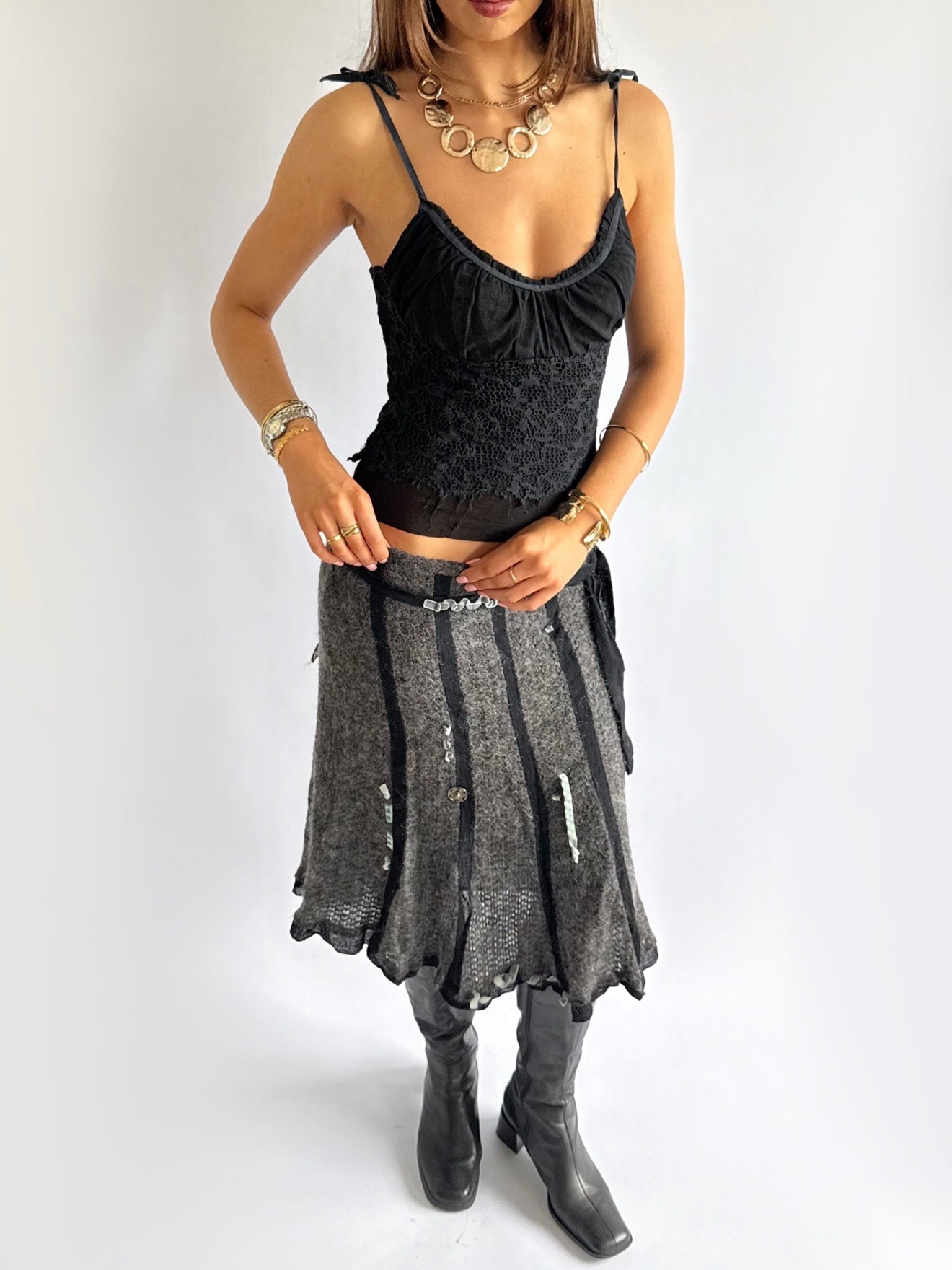 Lace Milkmaid Cami - Size M