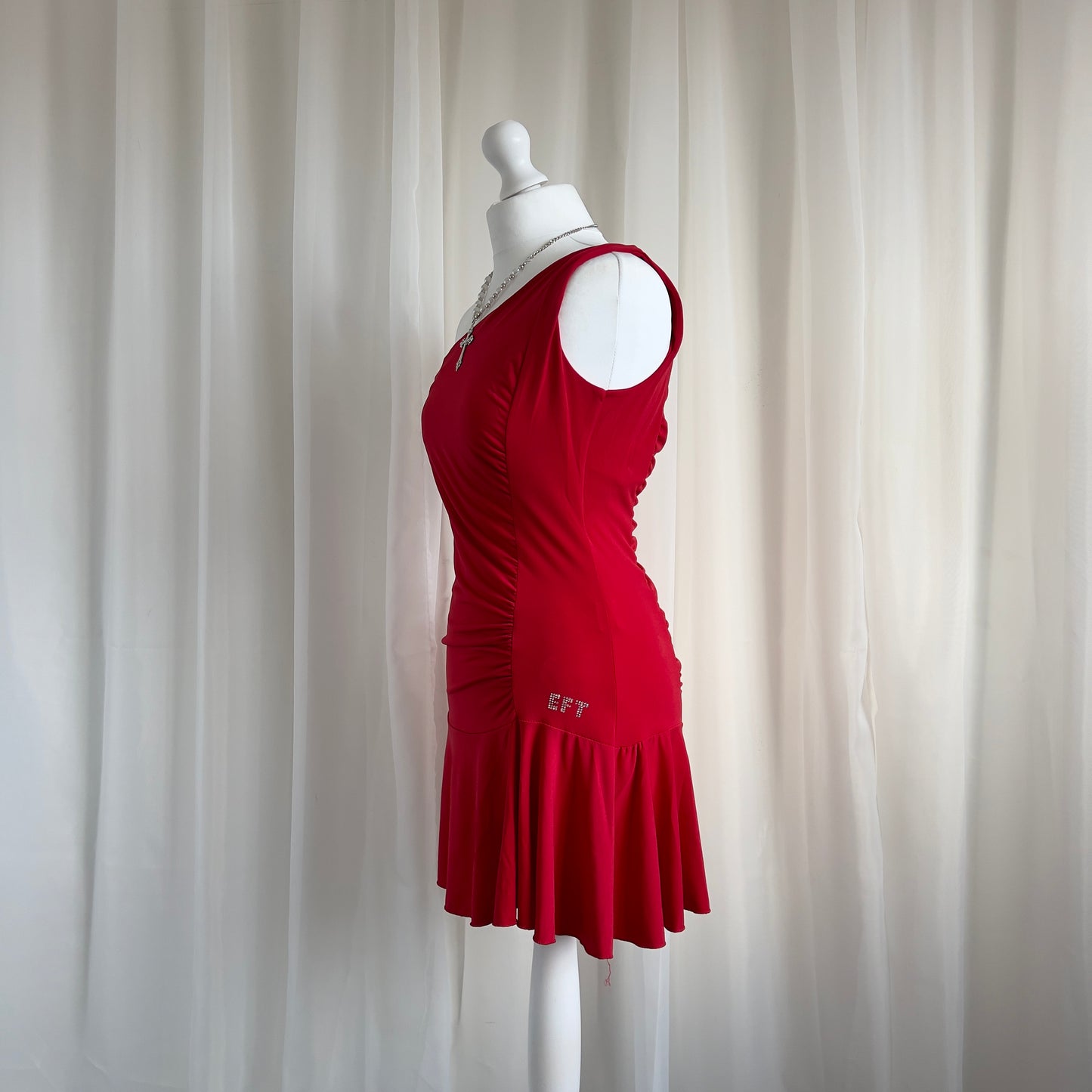 00s One Shoulder Rara Mini Dress - Size M