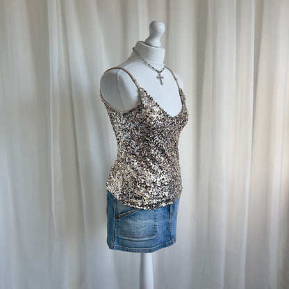 00s Sequin Cami - Size M