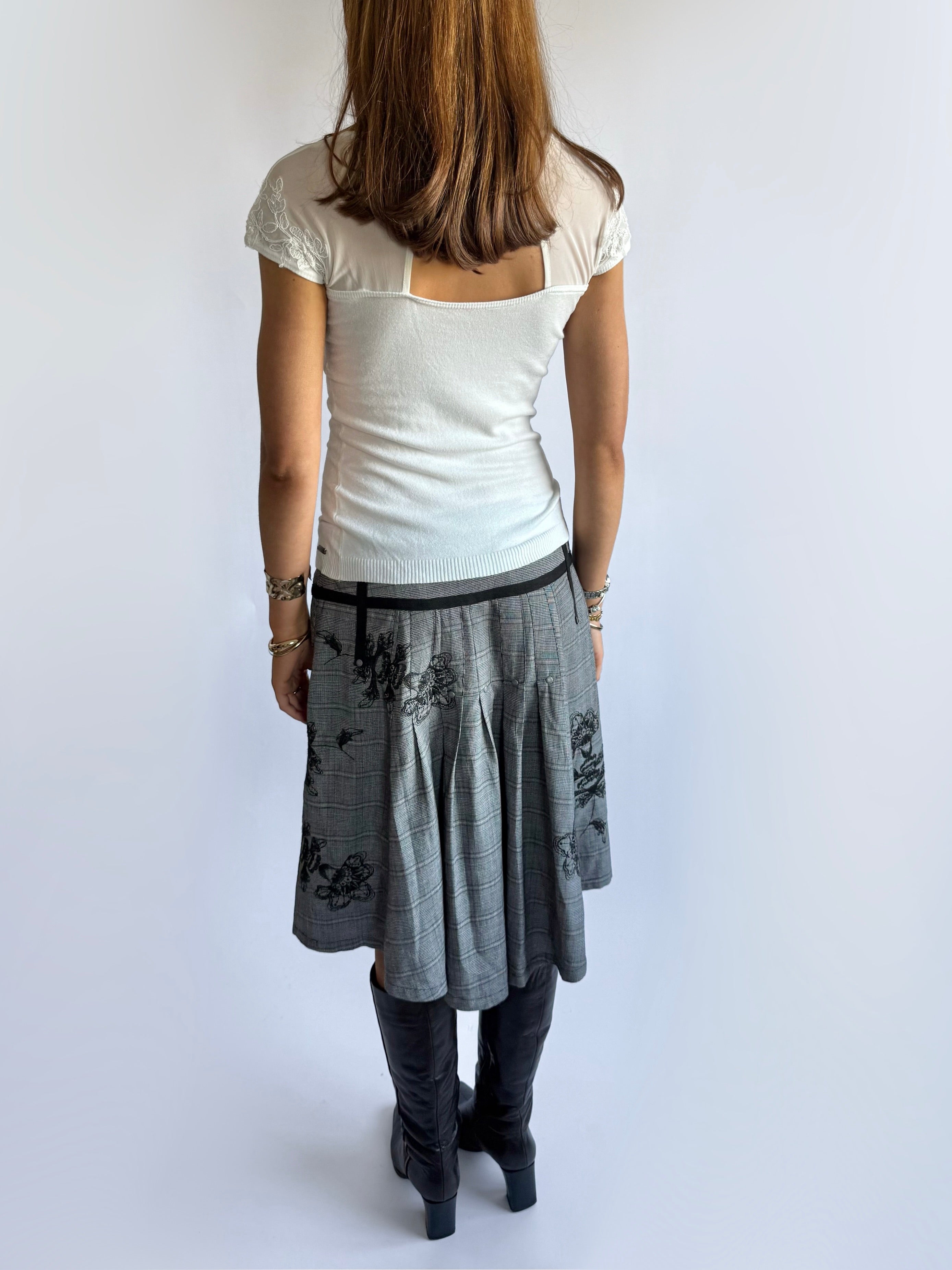 Guess Mesh Studded Crop Top - Size S