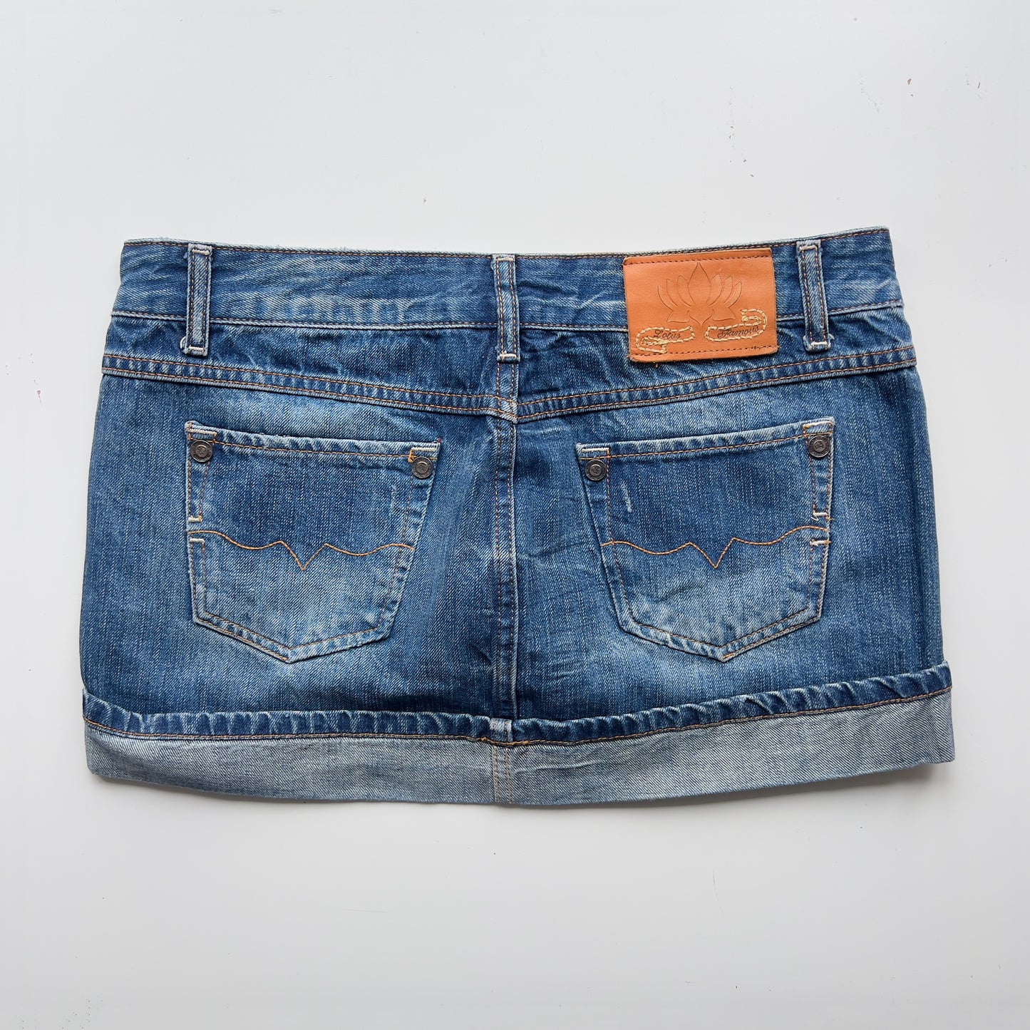 00s Denim Micro Mini Skirt - Size M