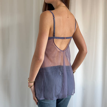 90s Intimissimi Mesh Babydoll Cami - Size M