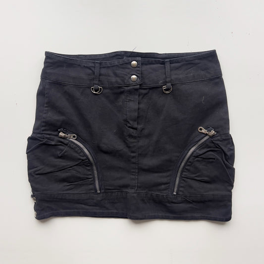 00s Denim Cargo Mini Skirt - Size M