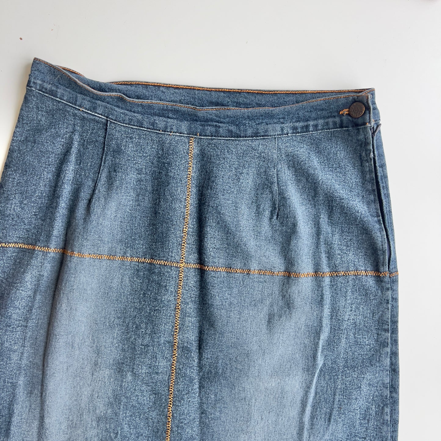 00s Denim Midi Skirt - Size M