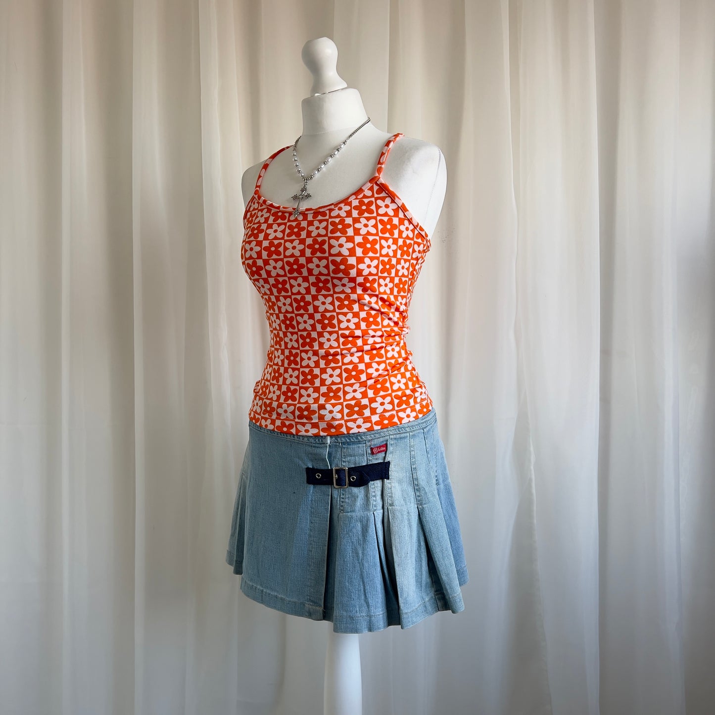 00s Patterned Cami Top - Size S