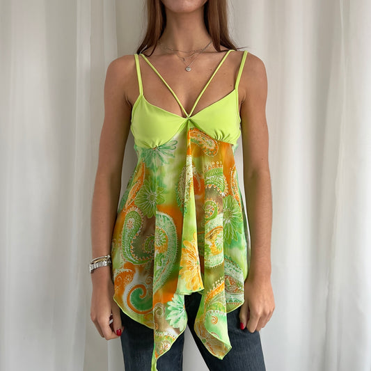 90s Asymmetric Cami Top - Size L