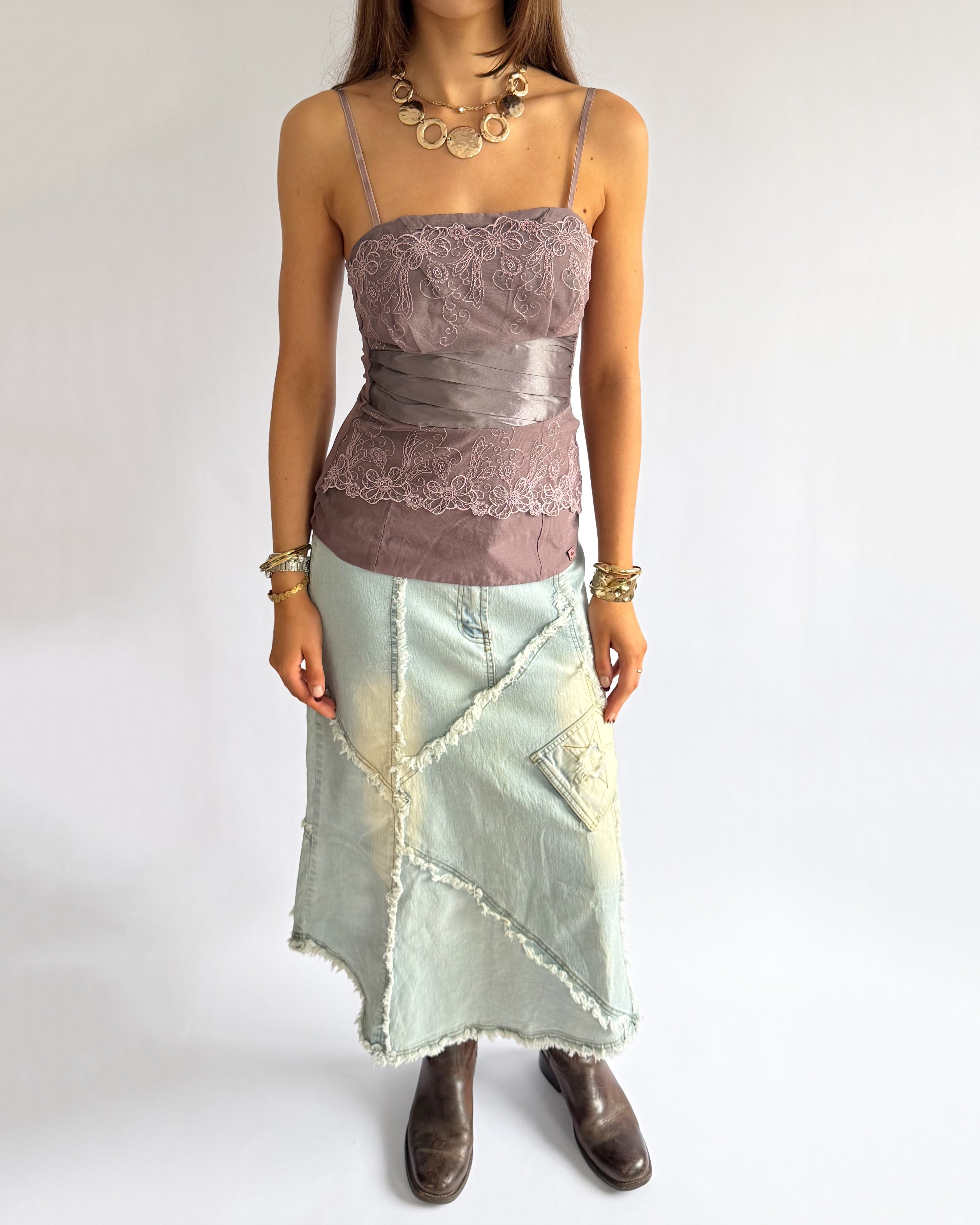 Mesh Lace Cami - Size M