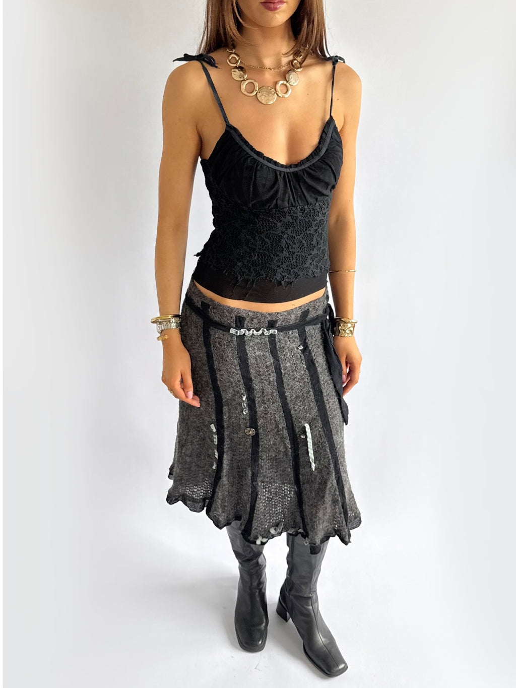 Lace Milkmaid Cami - Size M