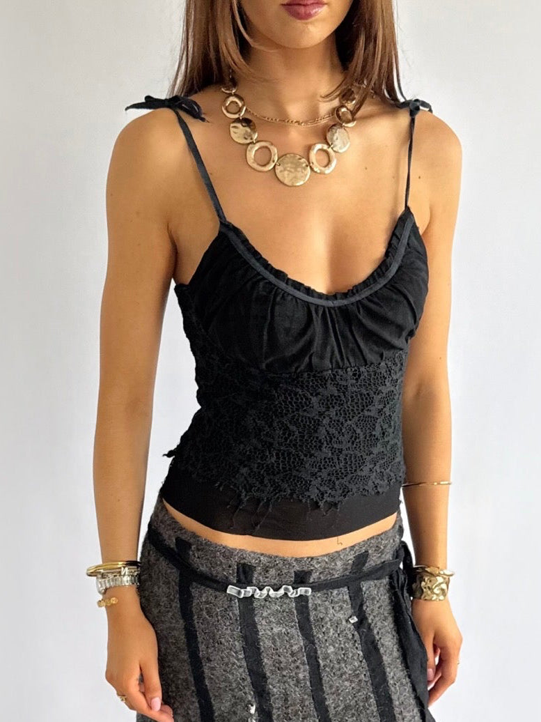 Lace Milkmaid Cami - Size M