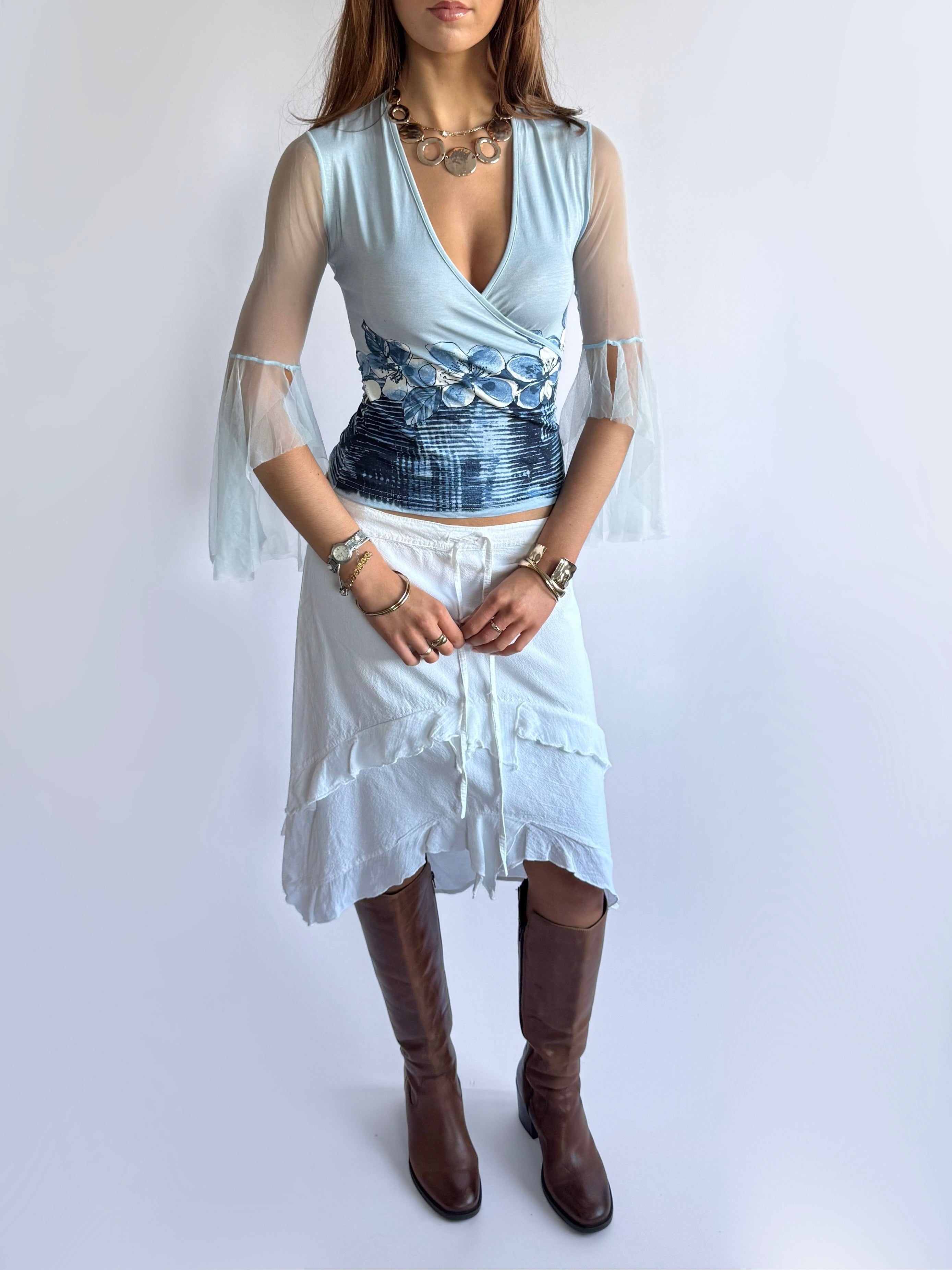 Asymmetric Midi Skirt - Size M