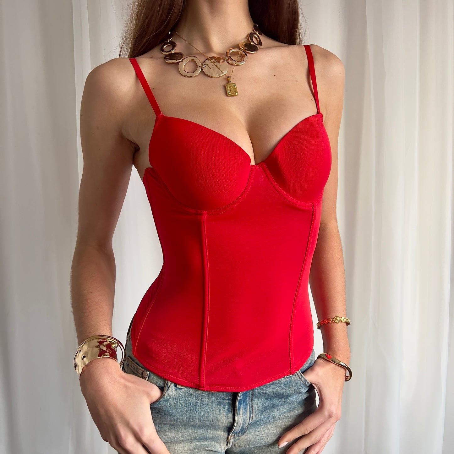 90s Corset Cami Top - Size M