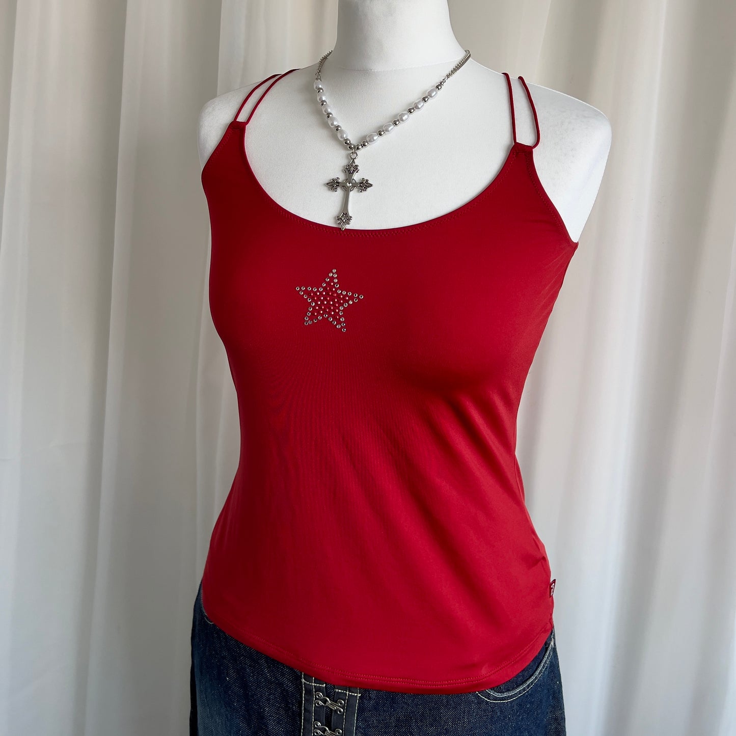 00s Star Rhinestone Cami - Size L