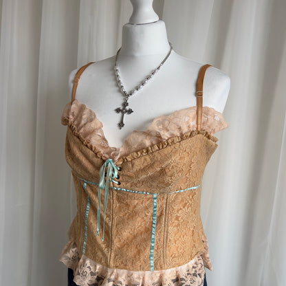 00s Lace Ruffle Cami - Size L