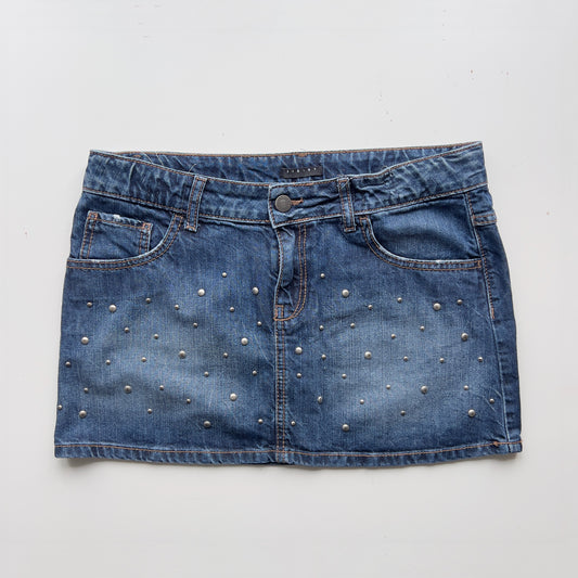 00s Denim Mini Skirt - Size M