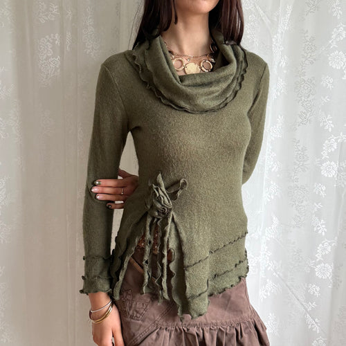 Asymmetric Knit Jumper - Size S