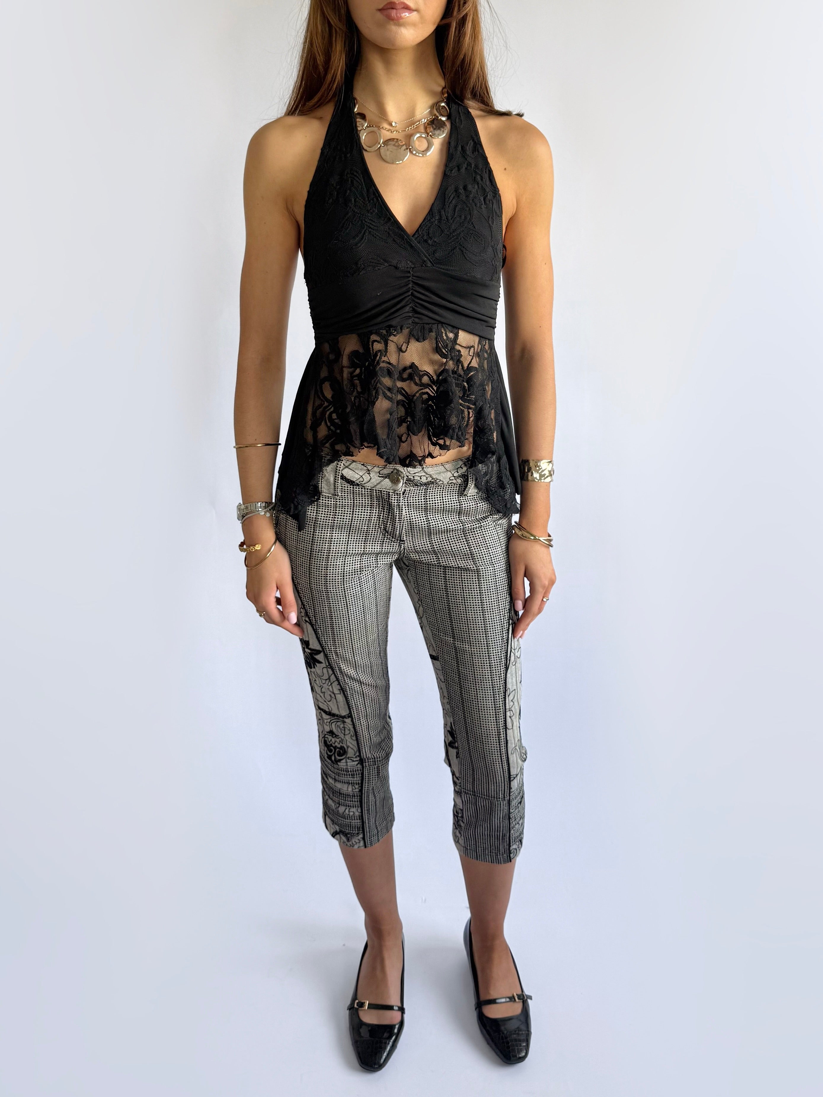 Lace Asymmetric Cami - Size S