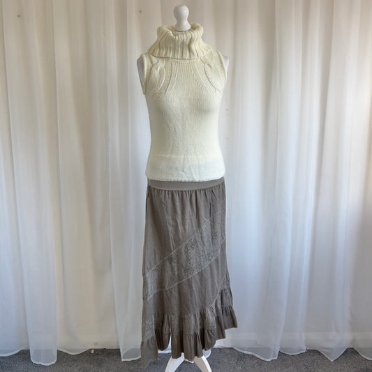 00s Tiered Maxi Skirt - Size L