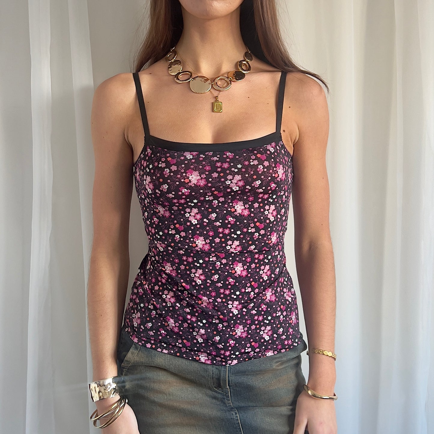 90s Yamamay Floral Cami - Size S