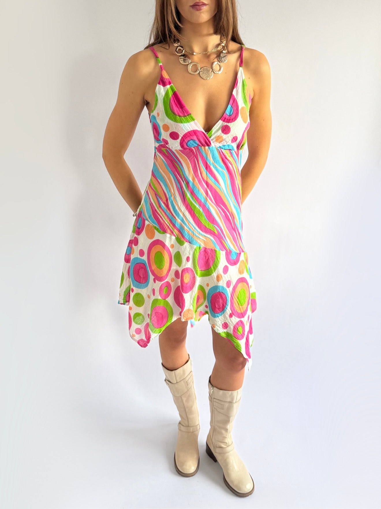 Asymmetric Midi Dress - Size M