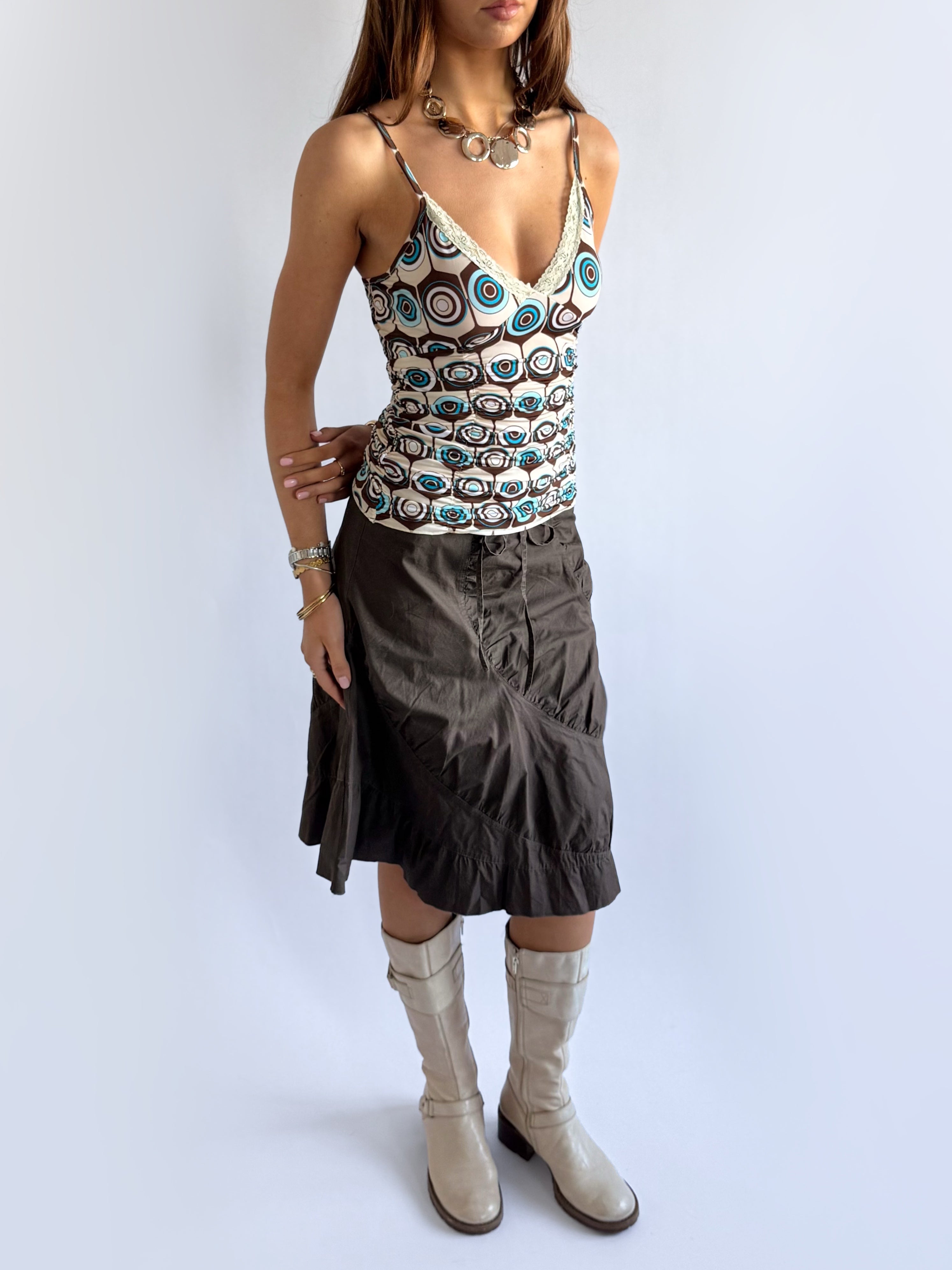 Patterned Lace Cami - Size M